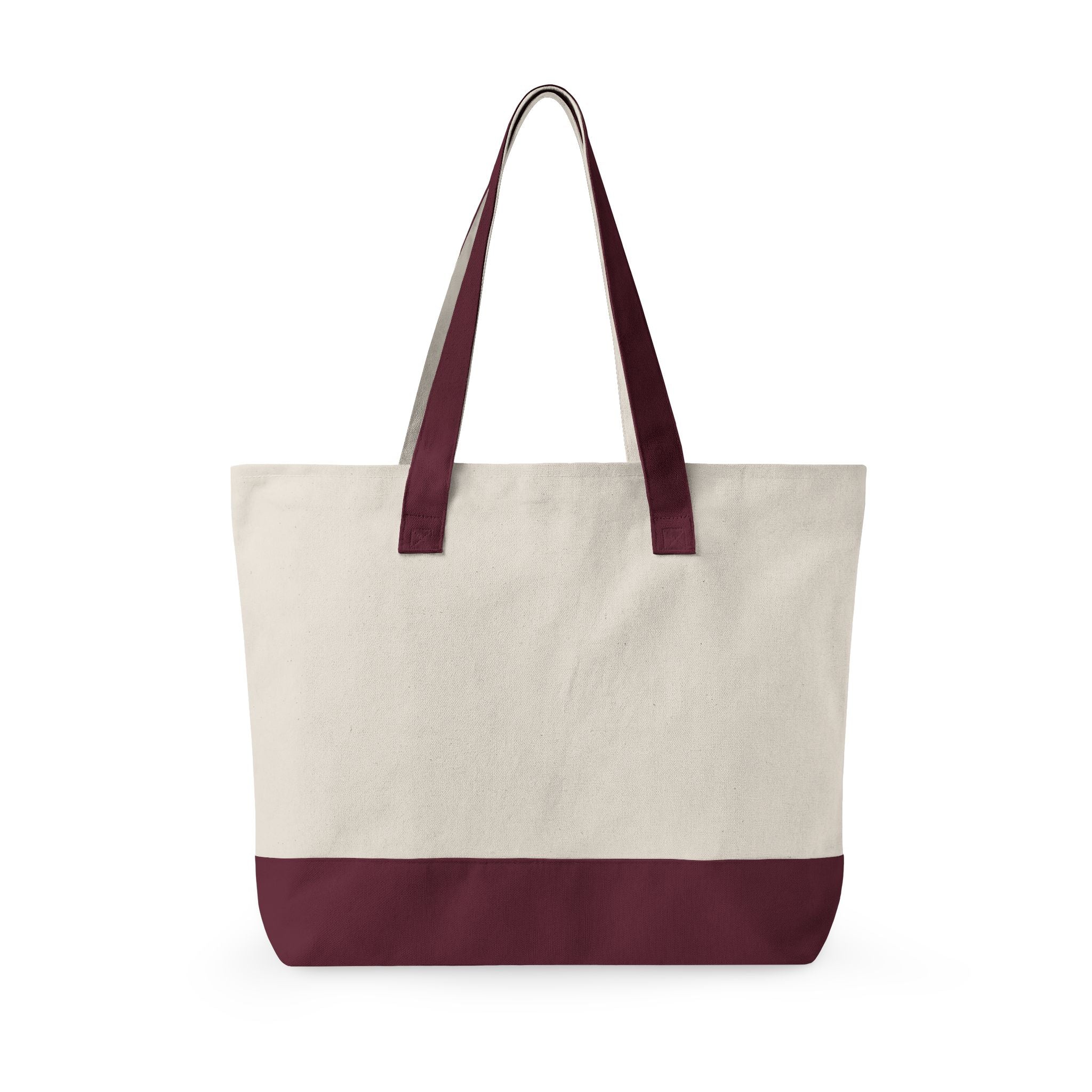 Easy Days canvas tote | Zippered canvas tote, front pocket