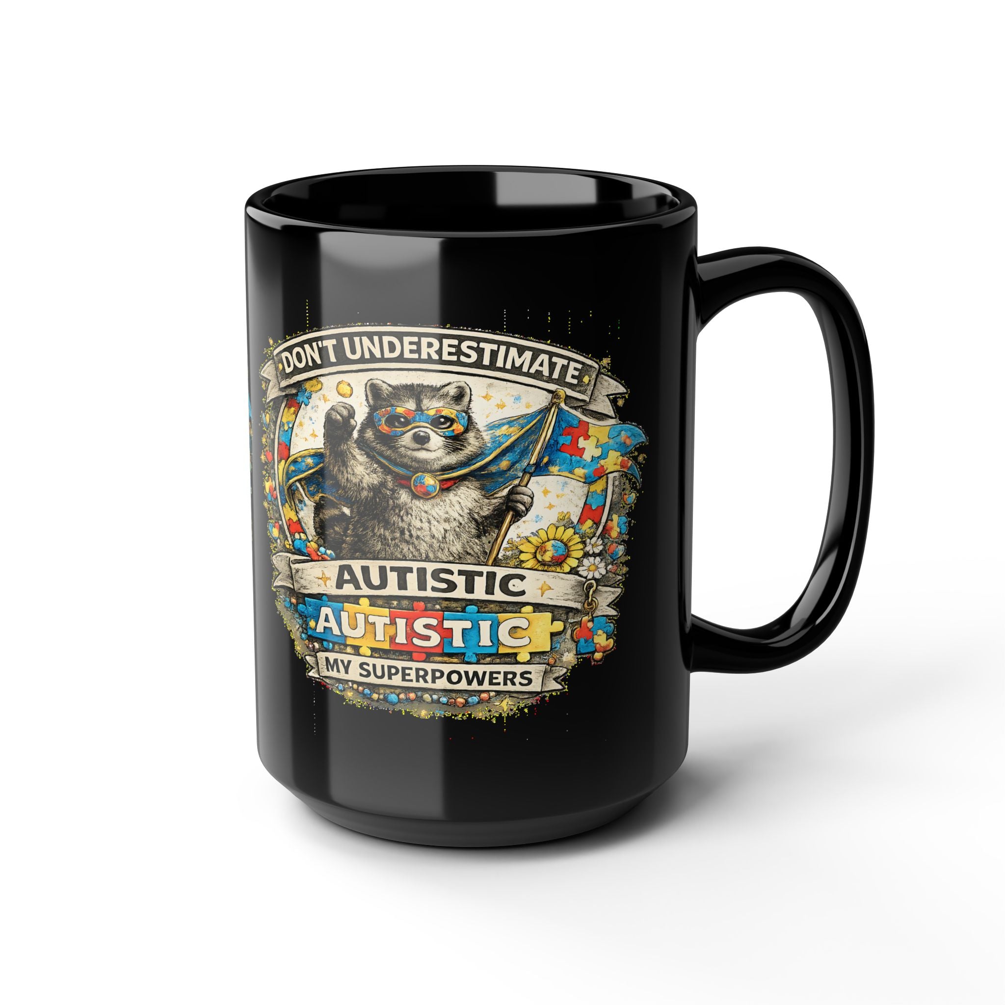 Autism Awareness Mug Dont Underestimate Autistic Superpower Coffee Cup Gift