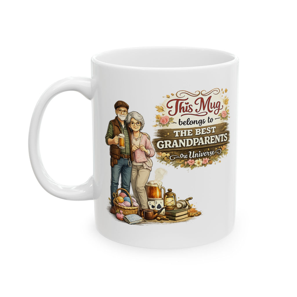 Best Grandparents Mug This Mug Belongs To The Best Grandparents in the Universe, Grandparents Coffee Mug Gift