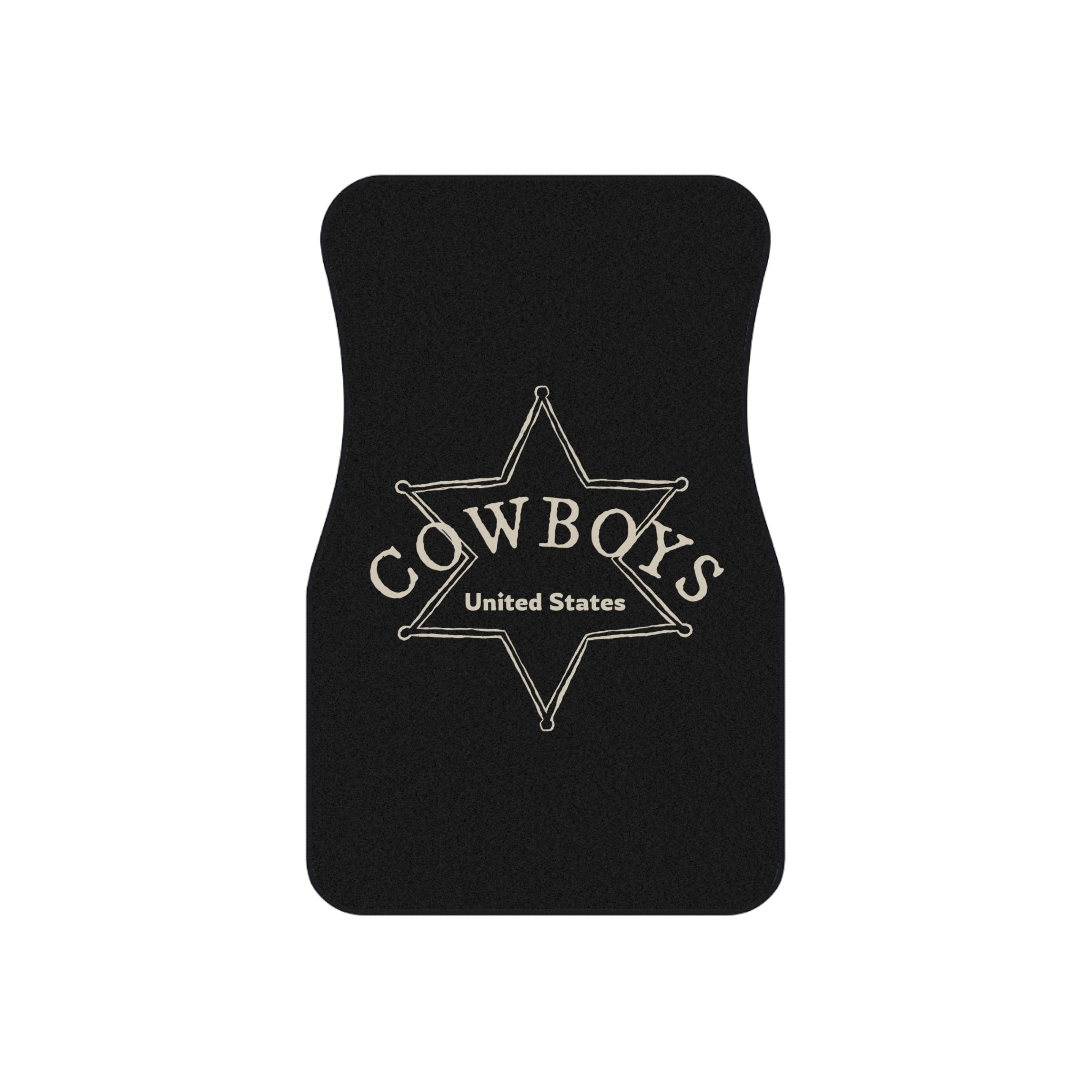 4 Piece Universal Cowboys Car Floor Mats Set Western Country Auto Interior Accessories