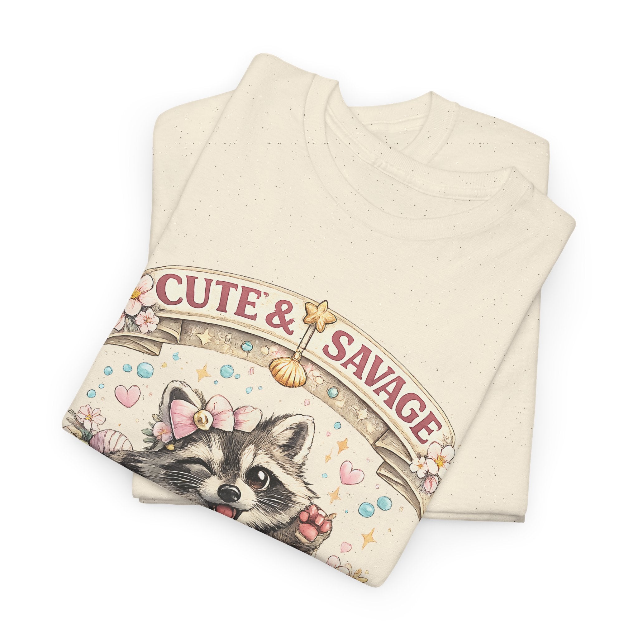 Cute and Savage Raccoon Shirt  Funny Cute Raccoon T Shirt, Hot Mess Express Tee, Animal Lover Gift