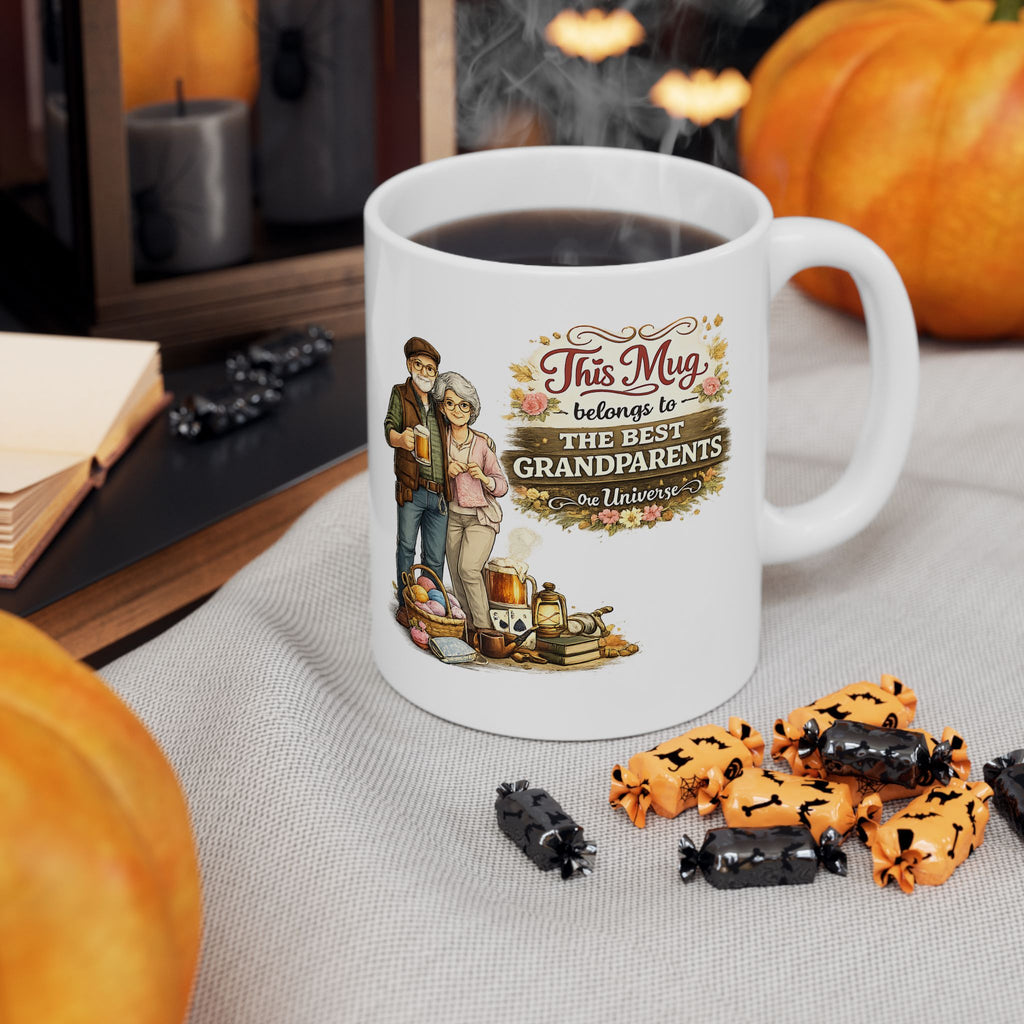 Best Grandparents Mug This Mug Belongs To The Best Grandparents in the Universe, Grandparents Coffee Mug Gift