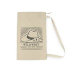 Wild West cowboy hat Laundry Bag | rustic western illustration, canvas drawstring