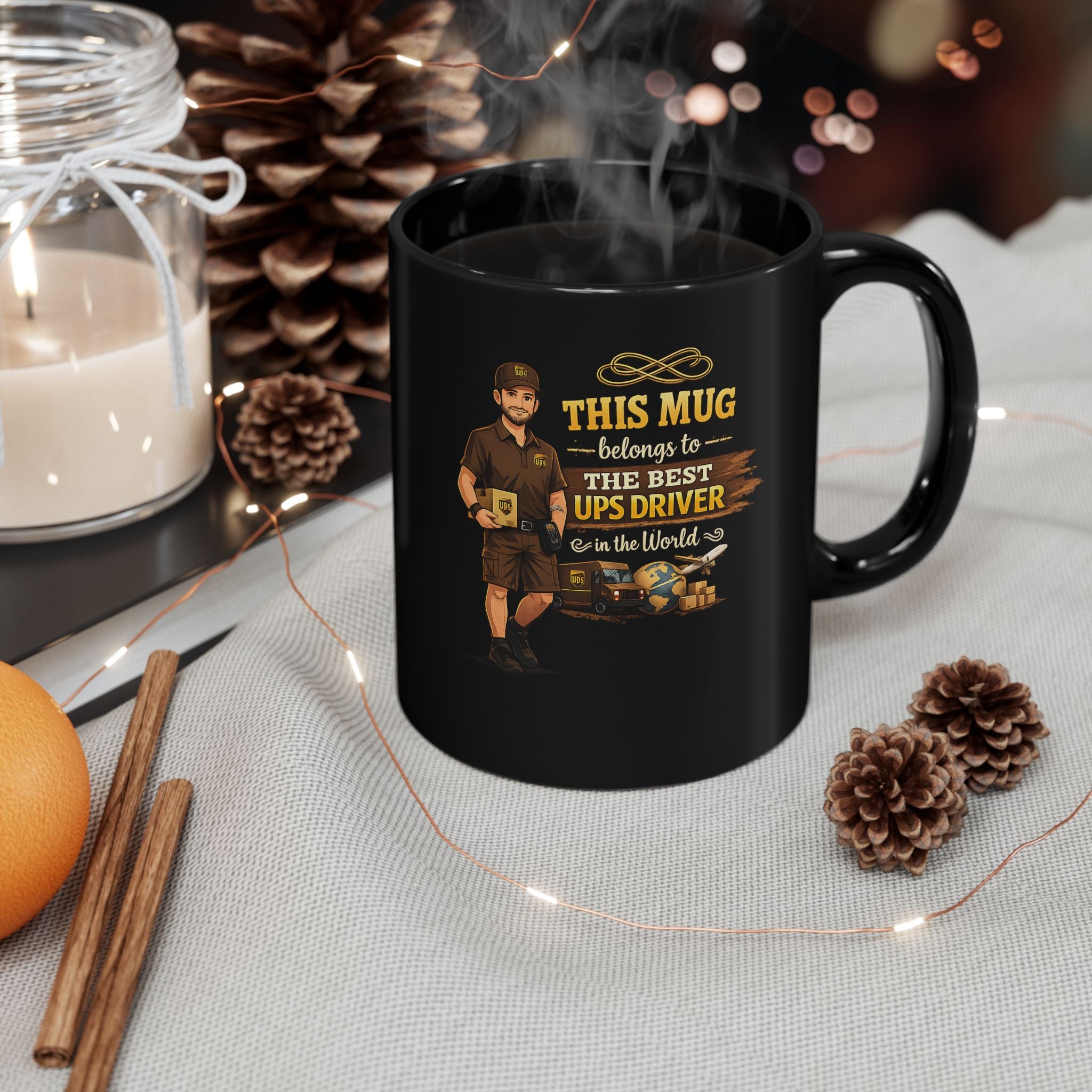 Best Delivery Driver Mug  This Mug Belongs To The Best Shipping Courier in the Universe, Delivery Driver Coffee Mug Gift