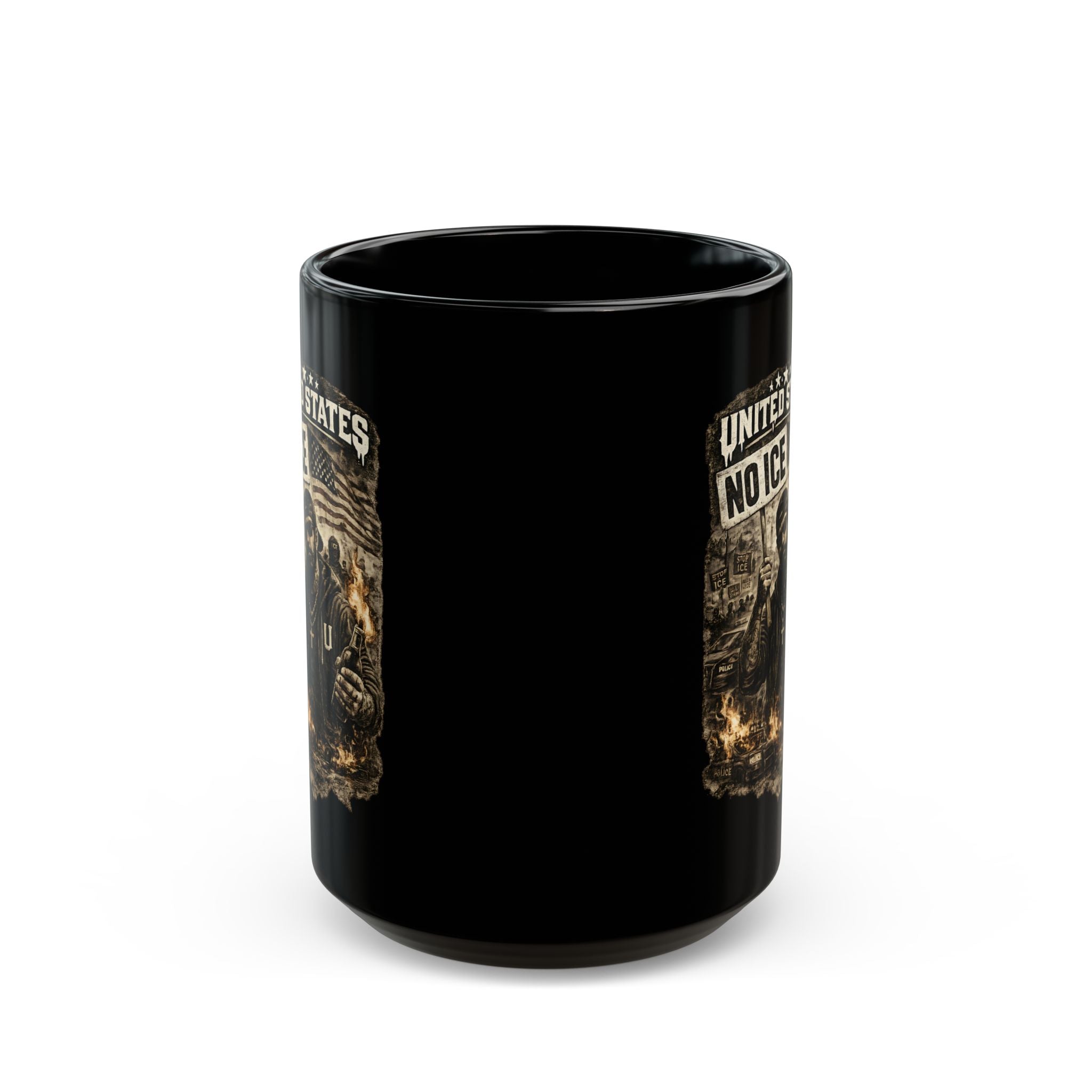 United States No ICE Mug Political Protest Coffee Cup Activist Statement Gift