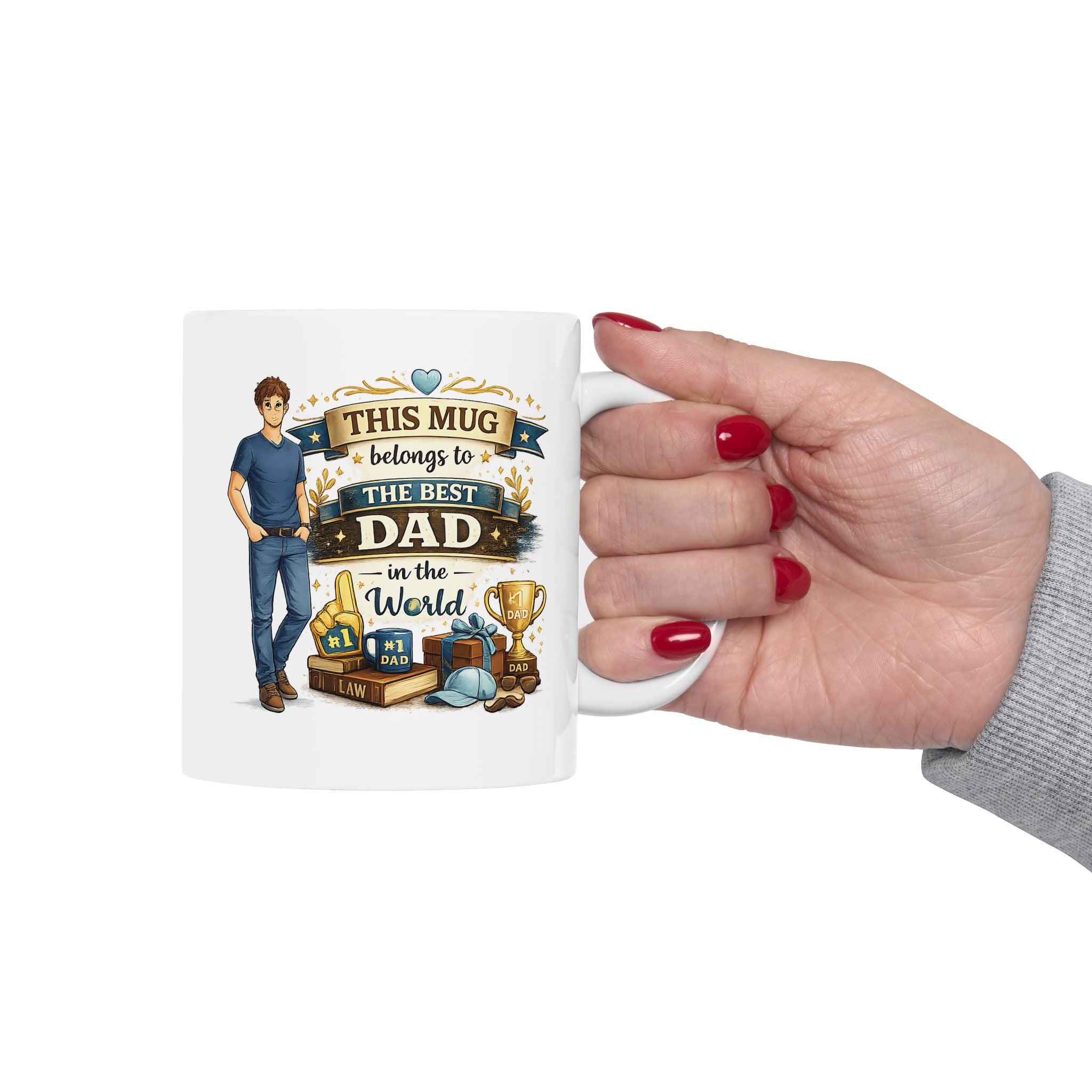 Best Dad Mug  This Mug Belongs To The Best Dad in The World, Fathers Day Gift, Dad Coffee Mug