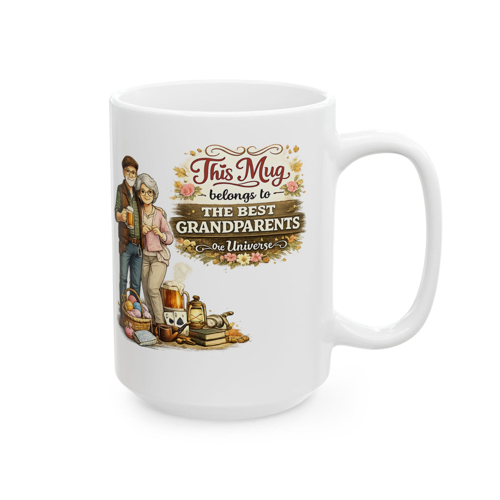 Best Grandparents Mug This Mug Belongs To The Best Grandparents in the Universe, Grandparents Coffee Mug Gift