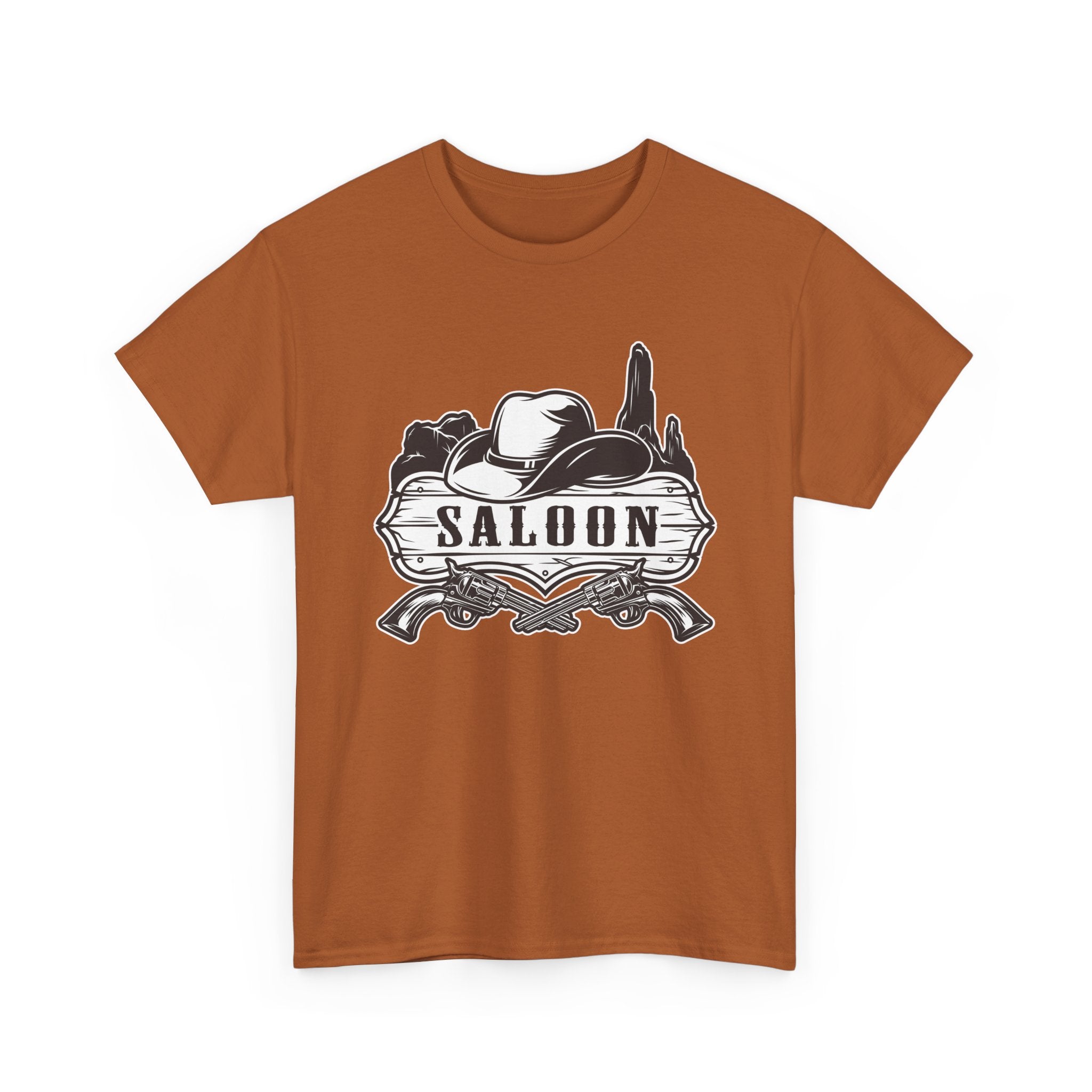 Saloon Vintage Western T-Shirt  Cowboy Hat & Desert Graphic