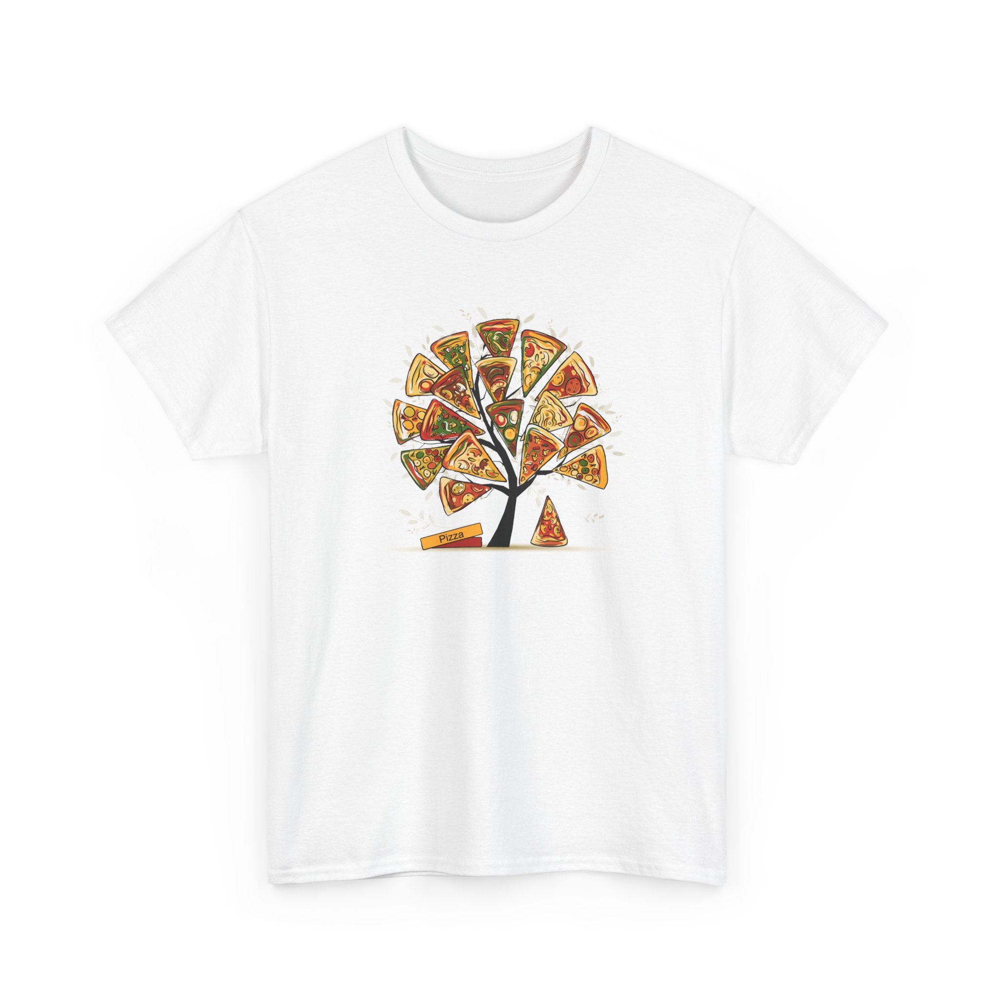 Pizza Tree Graphic T-Shirt  Funny Pizza Lover Tee