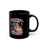 Sweet But Psycho Mug Cute Cat Coffee Cup Funny Kitty Humor Gift for Cat Lovers