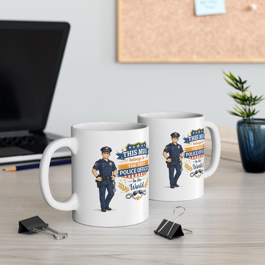 Best Police Officer Mug This Mug Belongs To The Best Police Officer in The World, Police Gift Coffee Mug