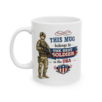 Best Soldier Mug  This Mug Belongs To The Best Soldier in the USA, Military Gift Coffee Mug, Veteran Cup