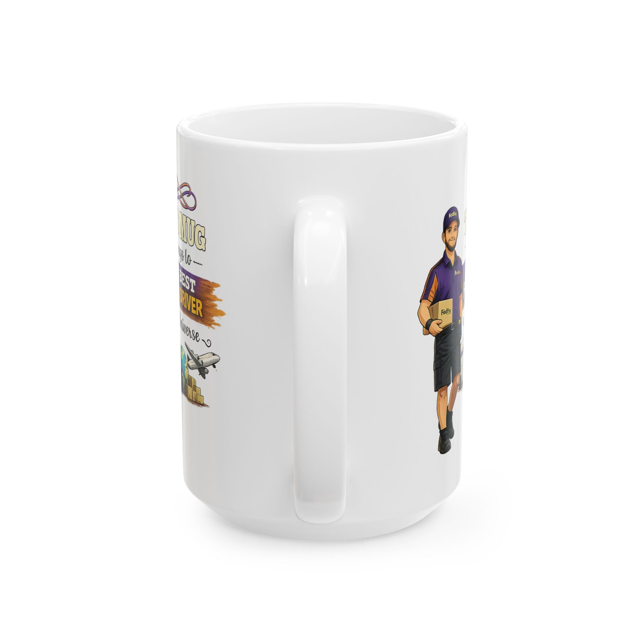 Best Delivery Driver Mug  This Mug Belongs To The Best Shipping Courier in the Universe, Delivery Driver Coffee Mug Gift