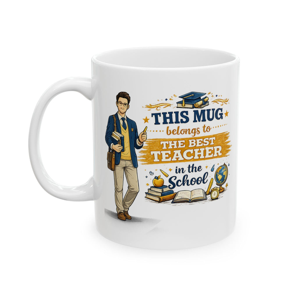 Best Teacher Mug This Mug Belongs To The Best Teacher in the School, Teacher Coffee Mug Gift