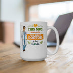 Best Doctor Mug  Funny Doctor Coffee Mug Gift, This Mug Belongs To Doctor, Medical Gift for Doctors