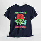 Alien Peace T-Shirt  Viemos Em Paz Retro Graphic Tee