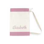 Pink Colorblock Laundry Bag | Canvas Drawstring Pouch