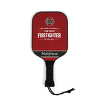 Personalized Firefighter Pickleball Paddle Set | Custom Fireman Gift | Best Firefighter Gift | Unique Pickleball Gift for Him