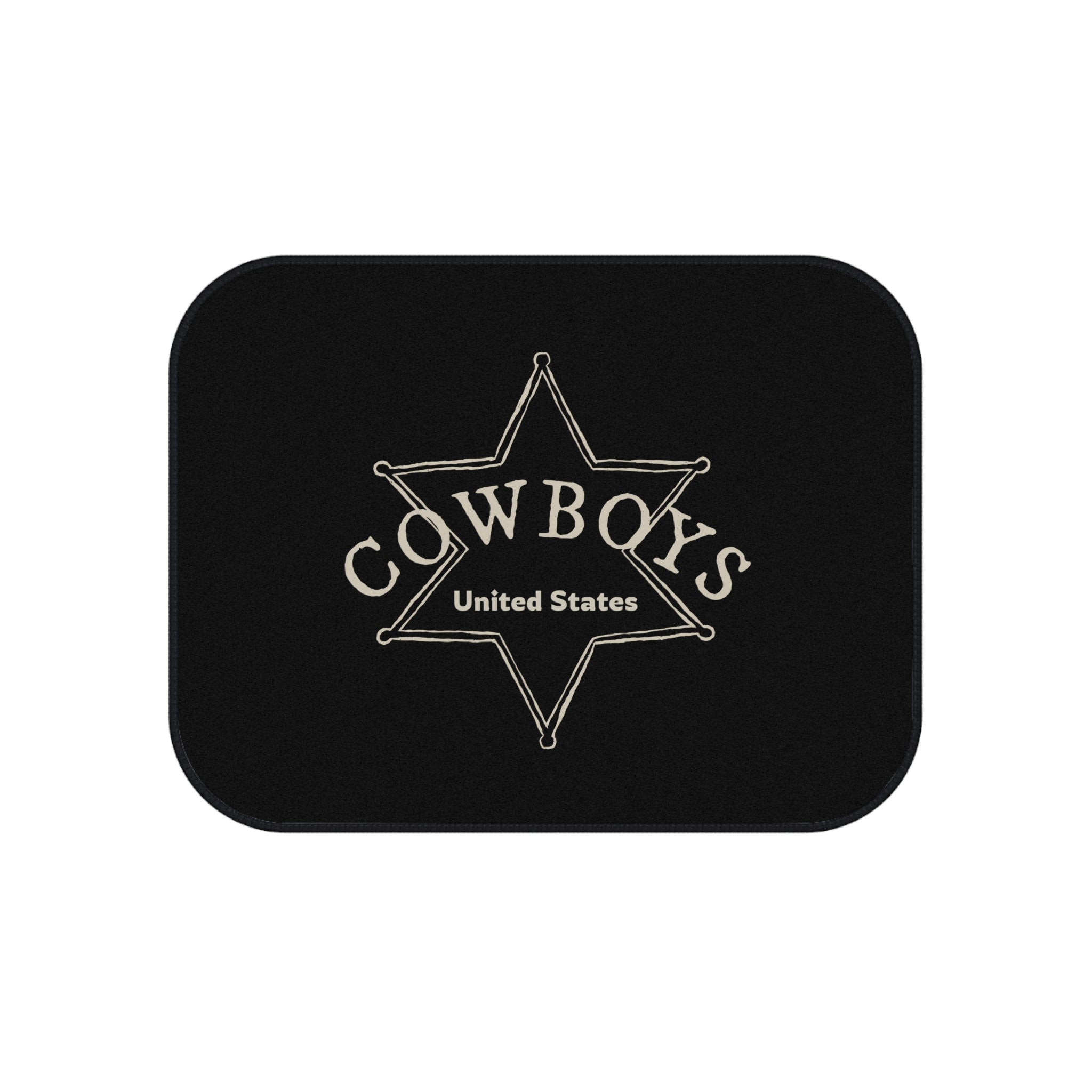 4 Piece Universal Cowboys Car Floor Mats Set Western Country Auto Interior Accessories
