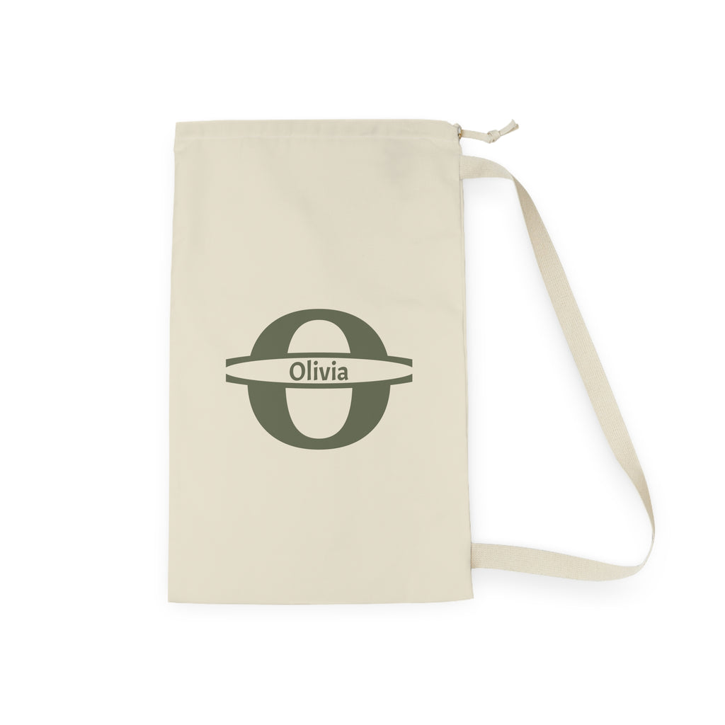 Personalized  Monogram Laundry Bag | Personalized Initial Canvas Laundry Bag