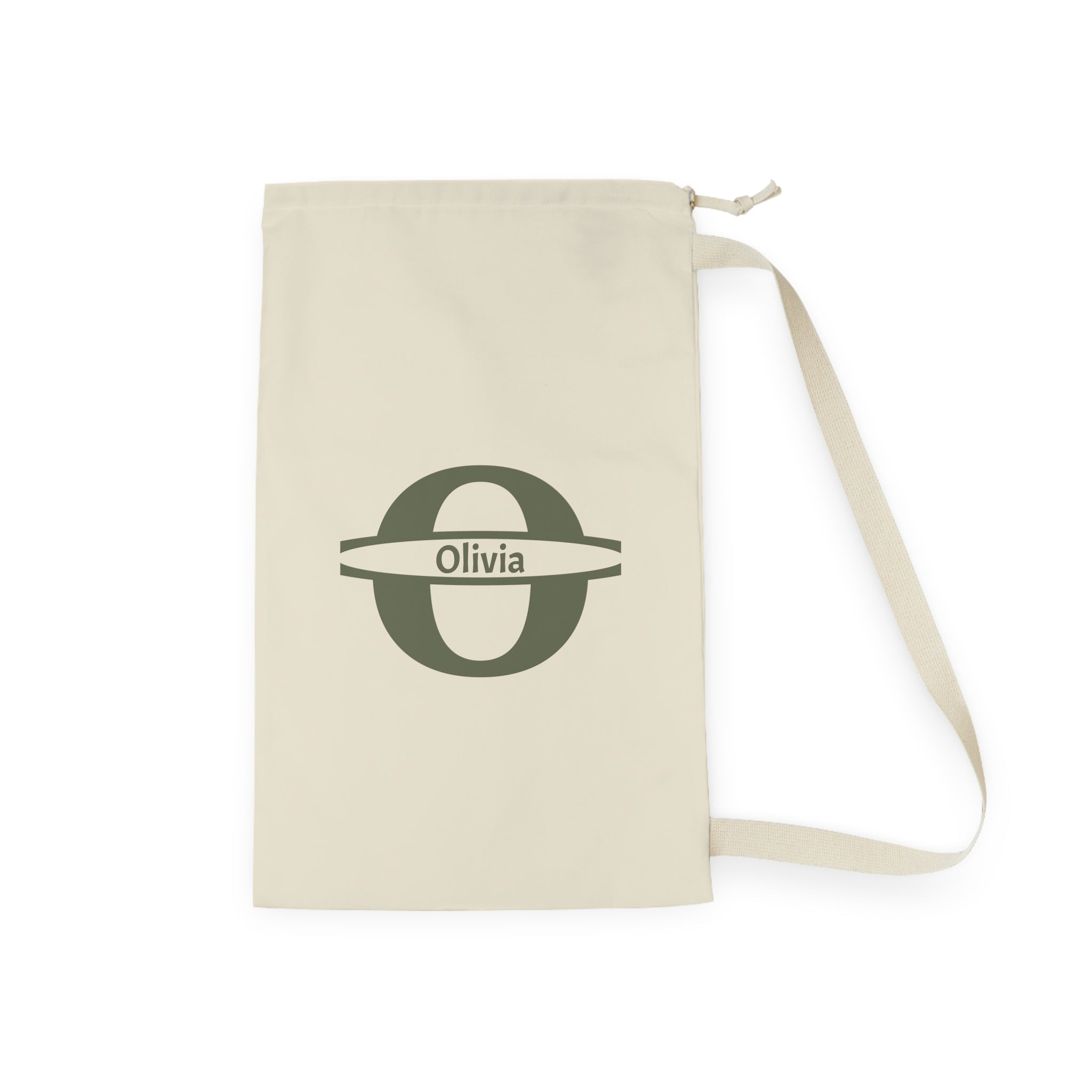 Personalized  Monogram Laundry Bag | Personalized Initial Canvas Laundry Bag