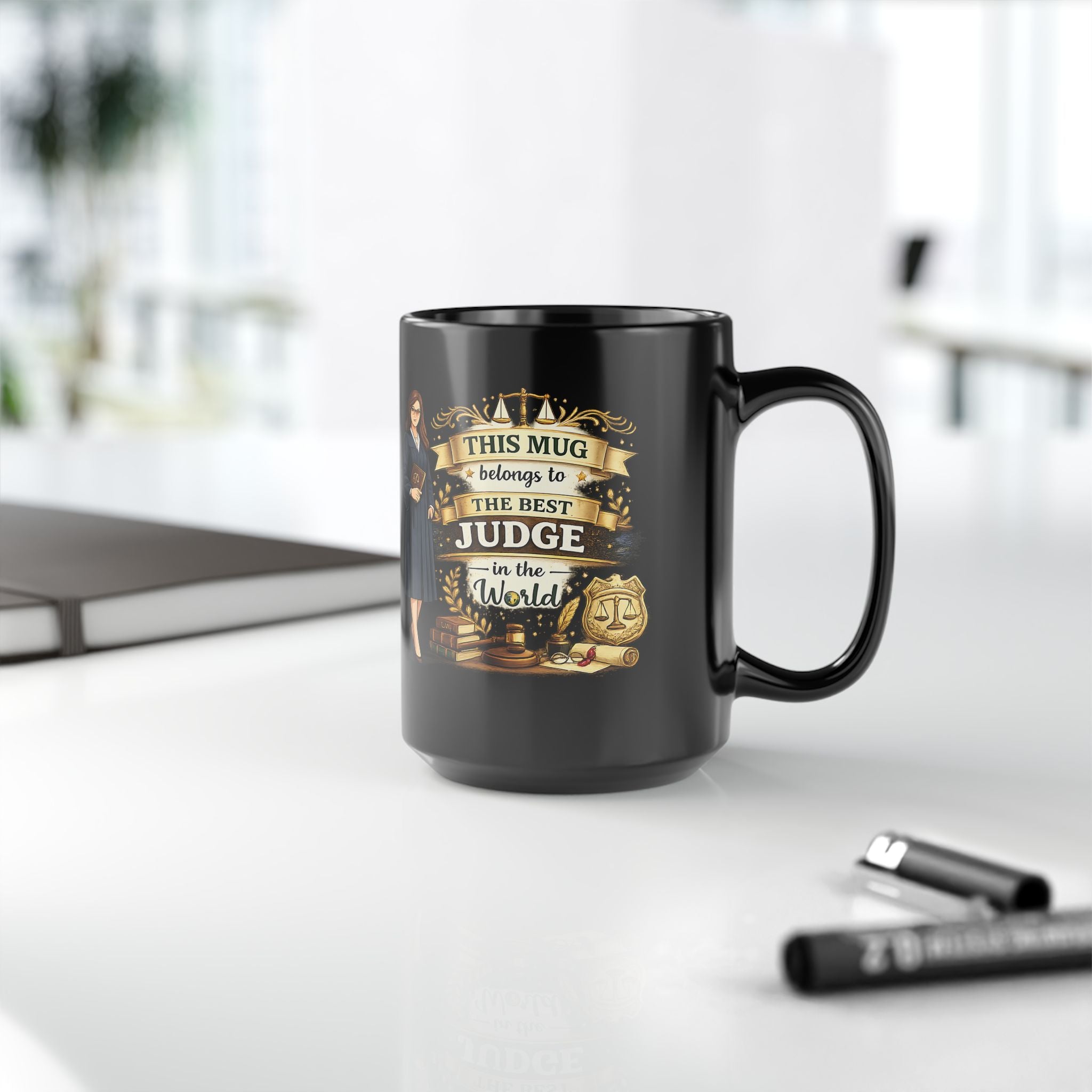 Best Judge Mug This Mug Belongs To The Best Judge in The World, Judge Gift Coffee Mug, Law Office Cup