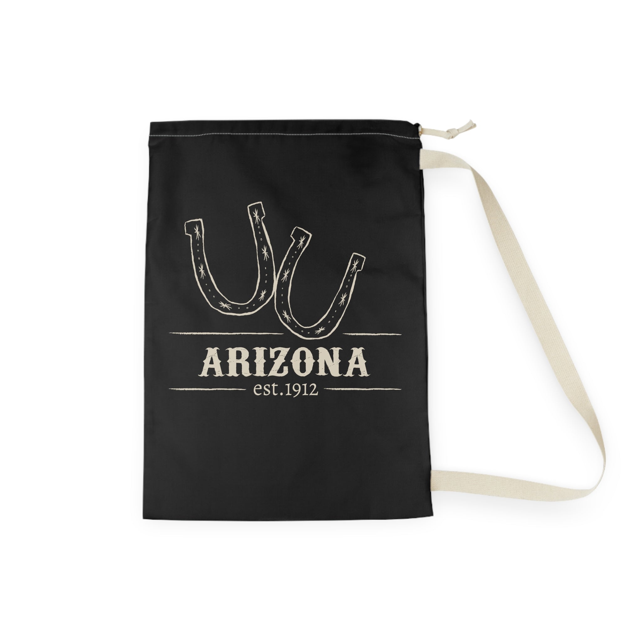 Arizona Horseshoes Laundry Bag | State Pride, Vintage Western Design