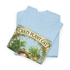 Crazy Plant Cat Shirt  Cute Cat Gardening T Shirt, Plant Lover Cat Tee, Botanical Cat Gift
