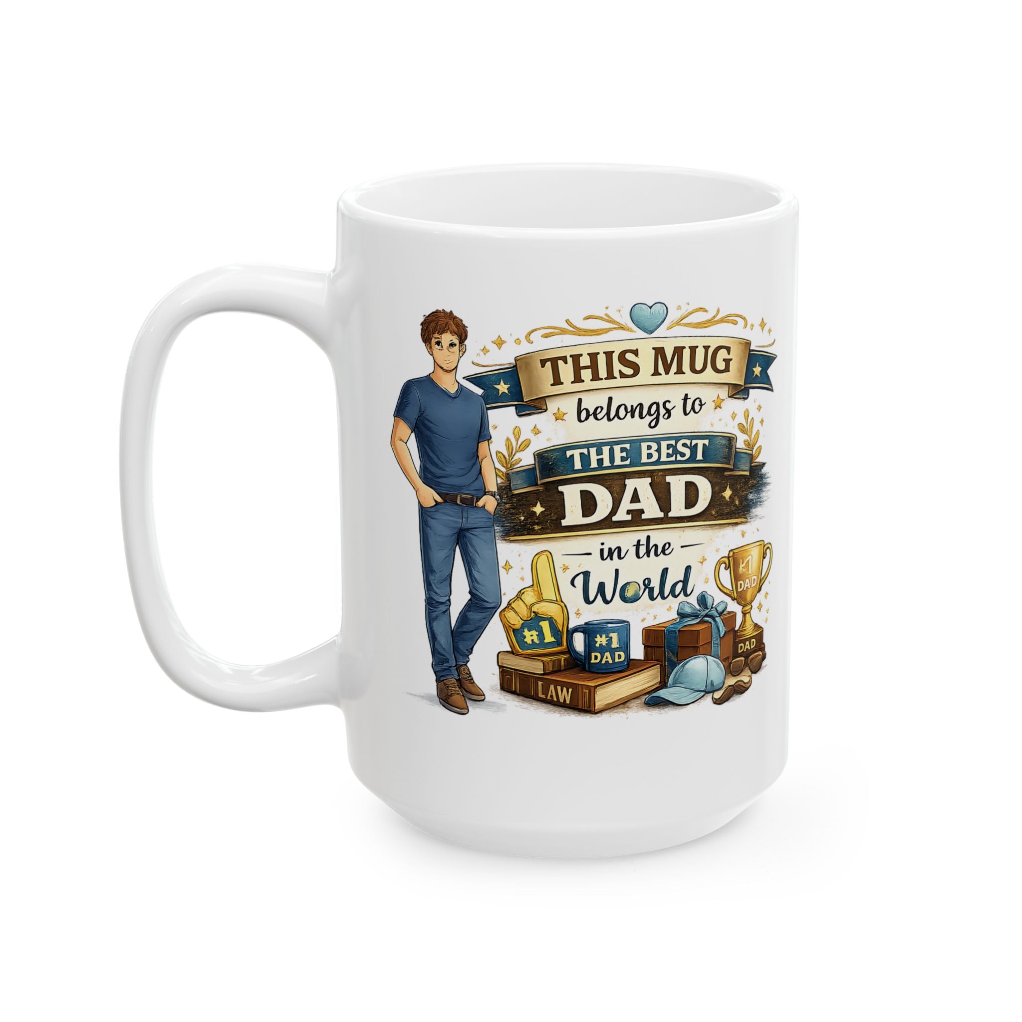 Best Dad Mug  This Mug Belongs To The Best Dad in The World, Fathers Day Gift, Dad Coffee Mug