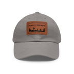 Dad Sheriff Leather Patch Hat  Rustic Outdoor Dad Cap