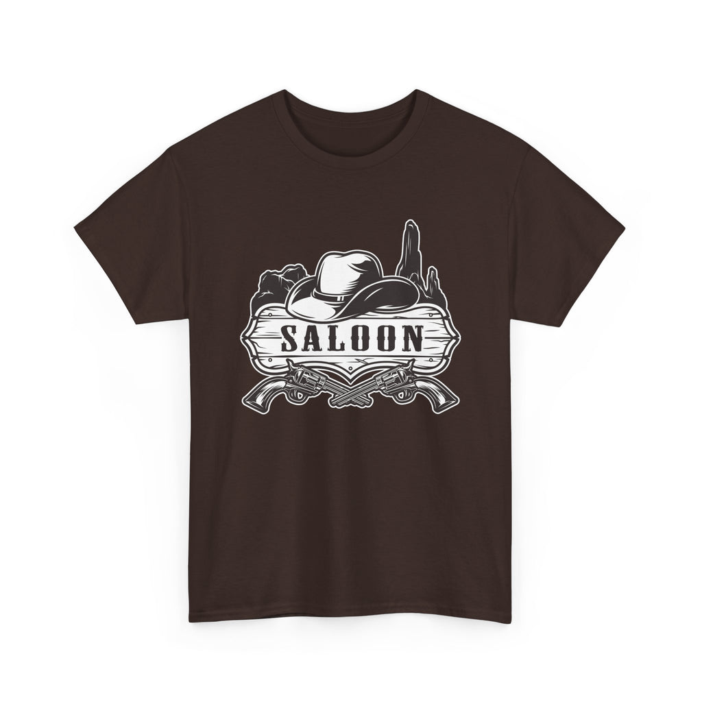 Saloon Vintage Western T-Shirt  Cowboy Hat & Desert Graphic