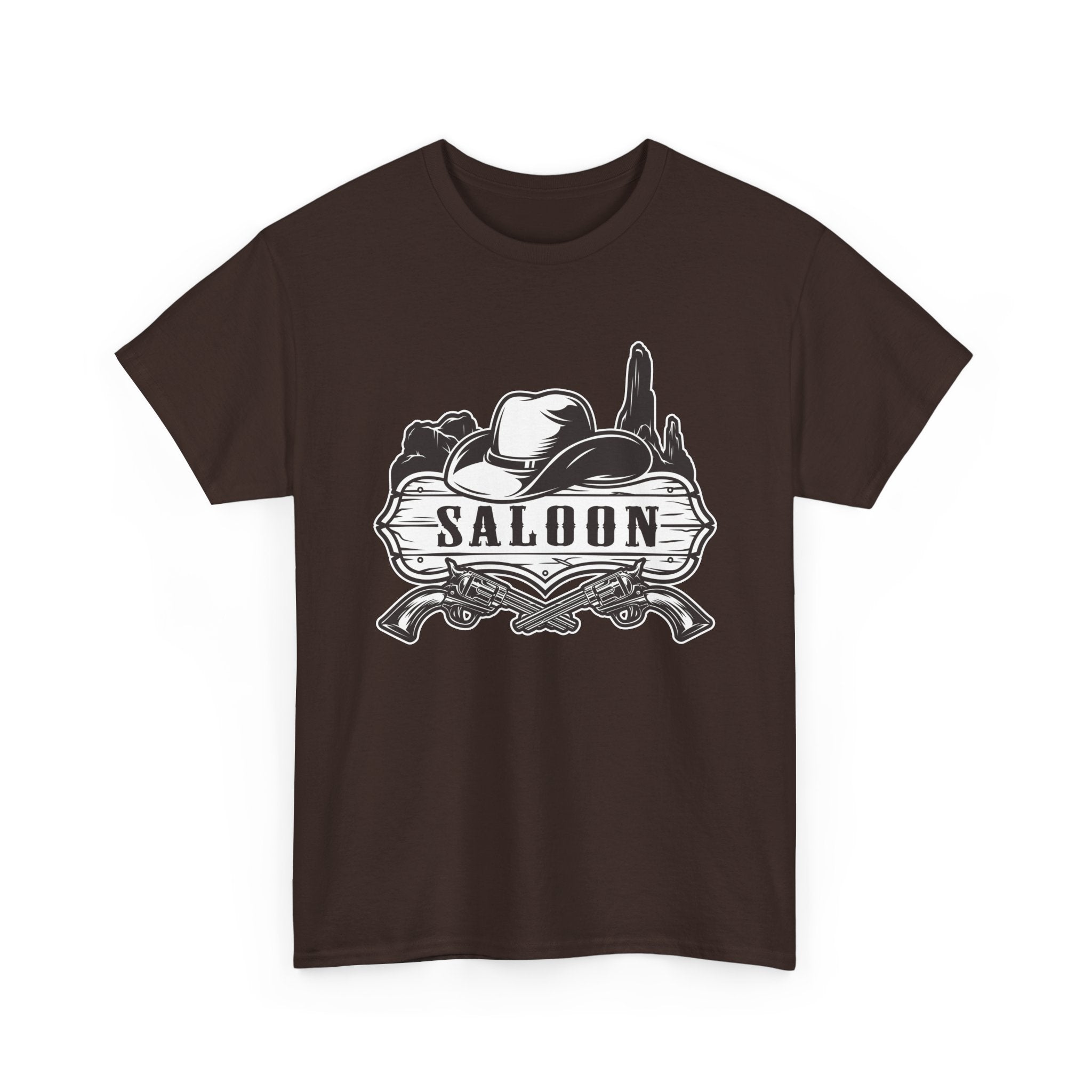 Saloon Vintage Western T-Shirt  Cowboy Hat & Desert Graphic