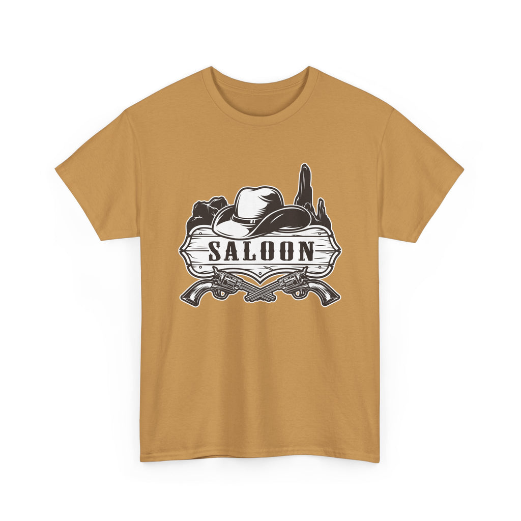 Saloon Vintage Western T-Shirt  Cowboy Hat & Desert Graphic