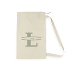 Monogram L with Name Laundry Bag | Personalized Initial Canvas Laundry Bag