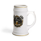 Personalized Groomsmen Beer Stein 22oz - Custom Name Wedding Mug, Medieval Shield Beer Stein