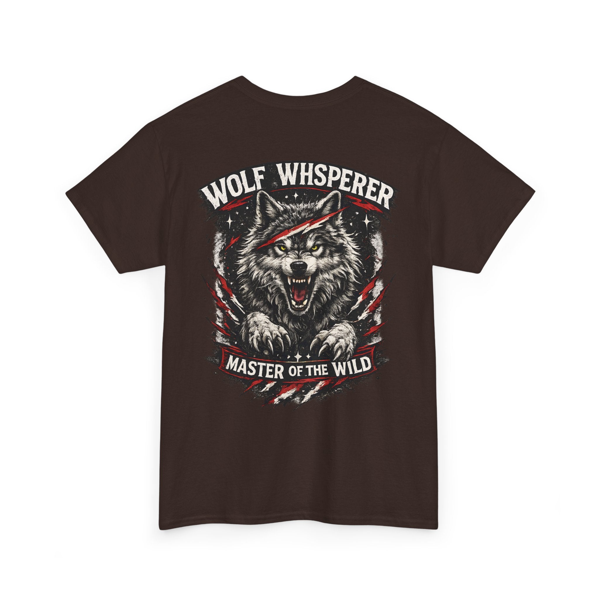 Wolf Whisperer Biker Shirt  Wolf Graphic T Shirt, Alpha Wolf Back Print Tee, Outdoor Biker Gift for Him