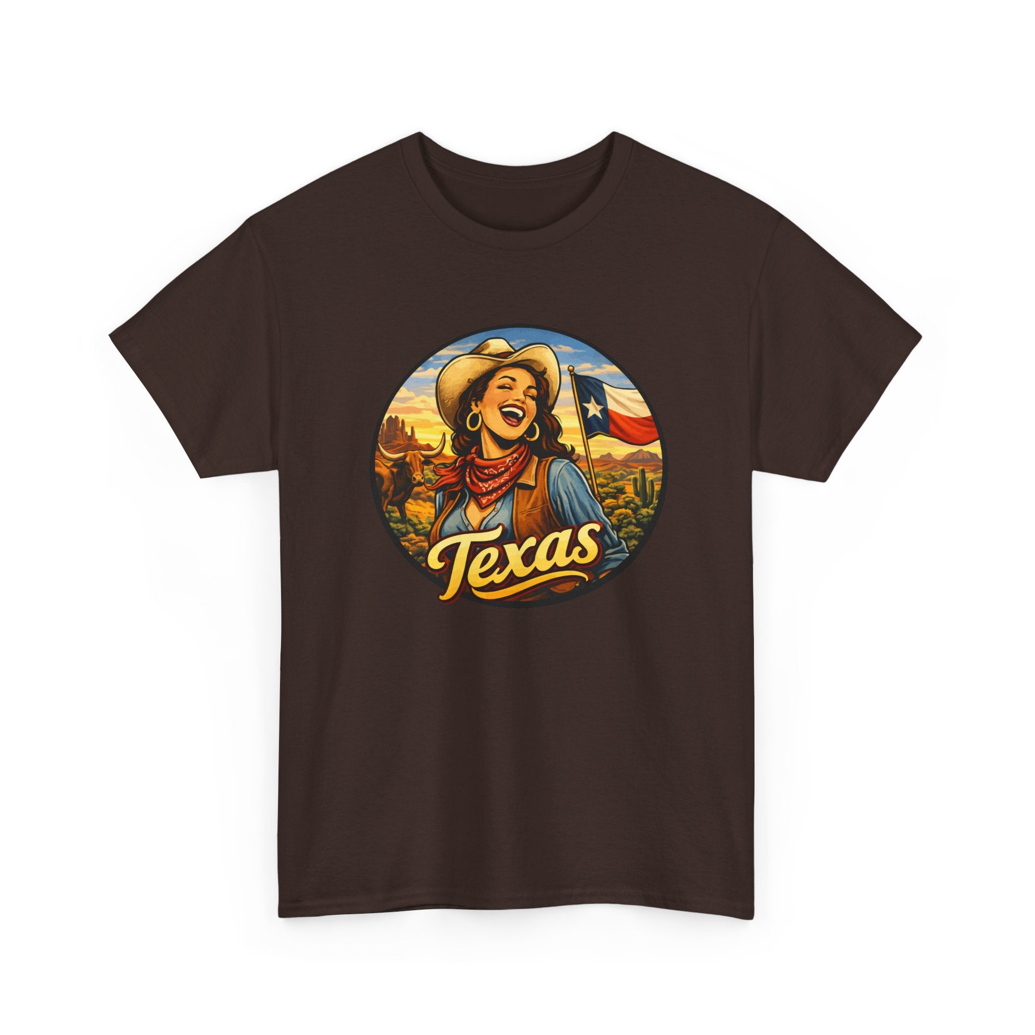 Texas Cowgirl T Shirt Vintage Western Graphic Tee, Texas Pride Shirt, Retro Cowboy Style Women Gift