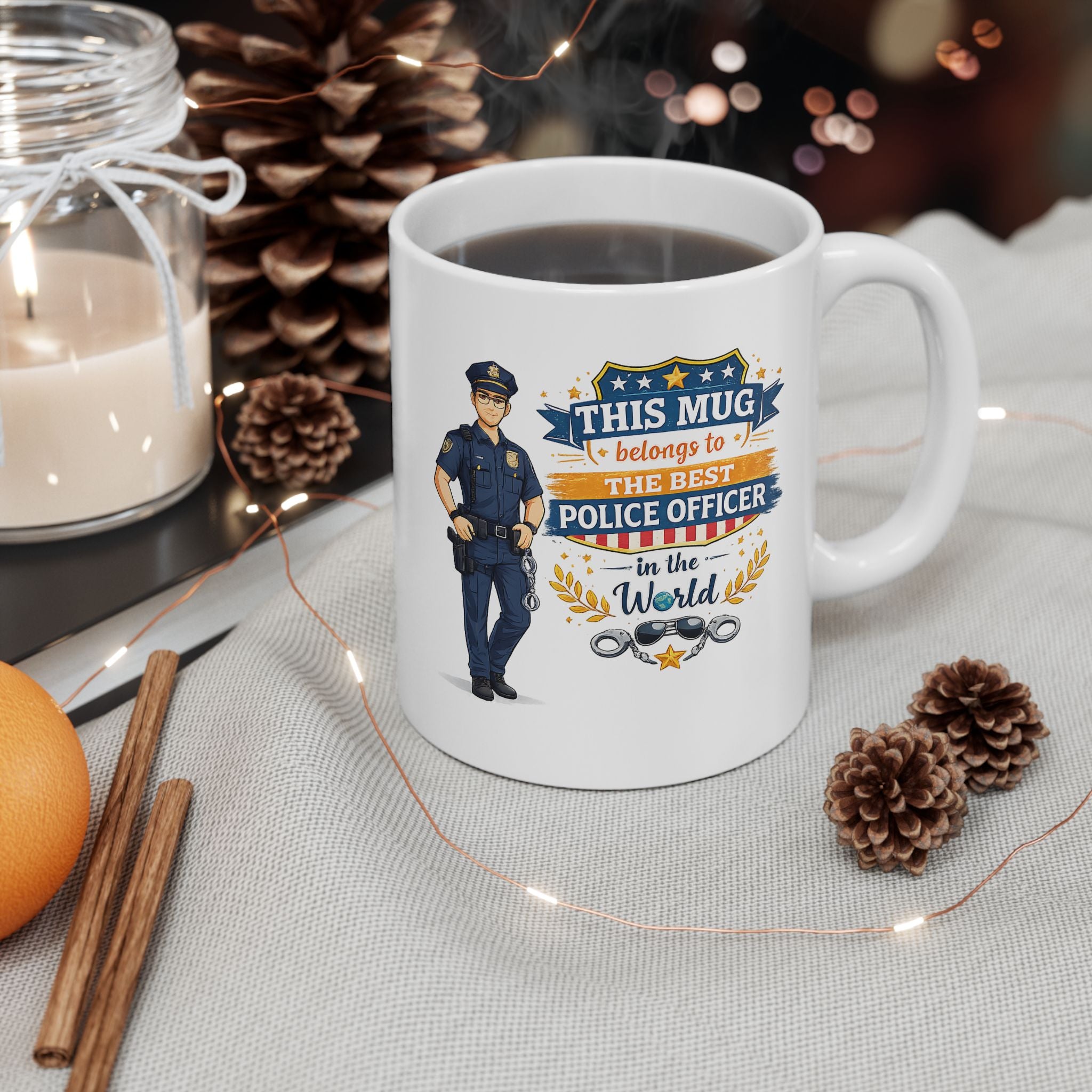 Best Police Officer Mug This Mug Belongs To The Best Police Officer in The World, Police Gift Coffee Mug
