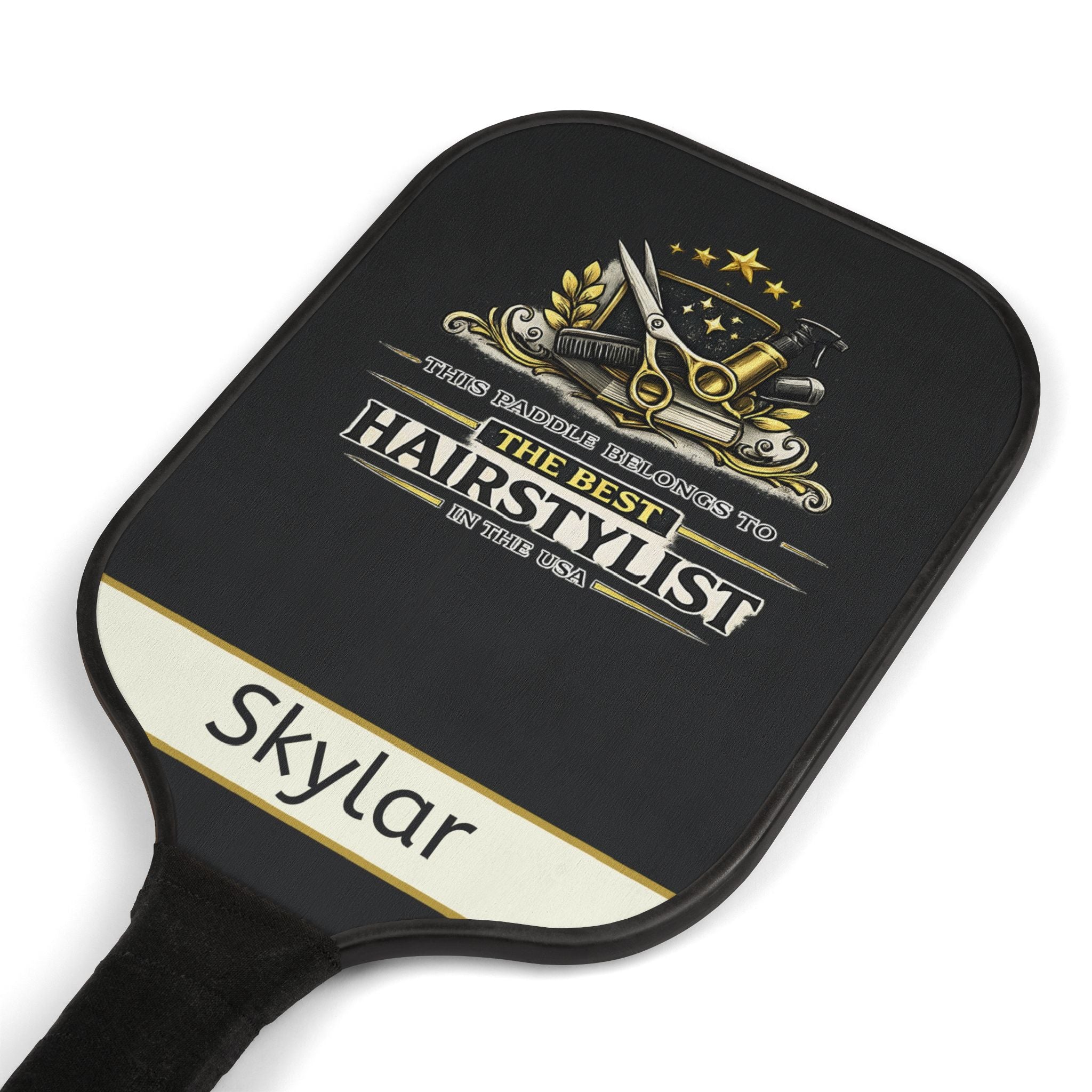 Personalized Hairstylist Pickleball Paddle Set | Gift for Hair Stylist | Custom Name Pickleball Racket | Salon Owner Gift