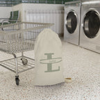 Monogram L with Name Laundry Bag | Personalized Initial Canvas Laundry Bag