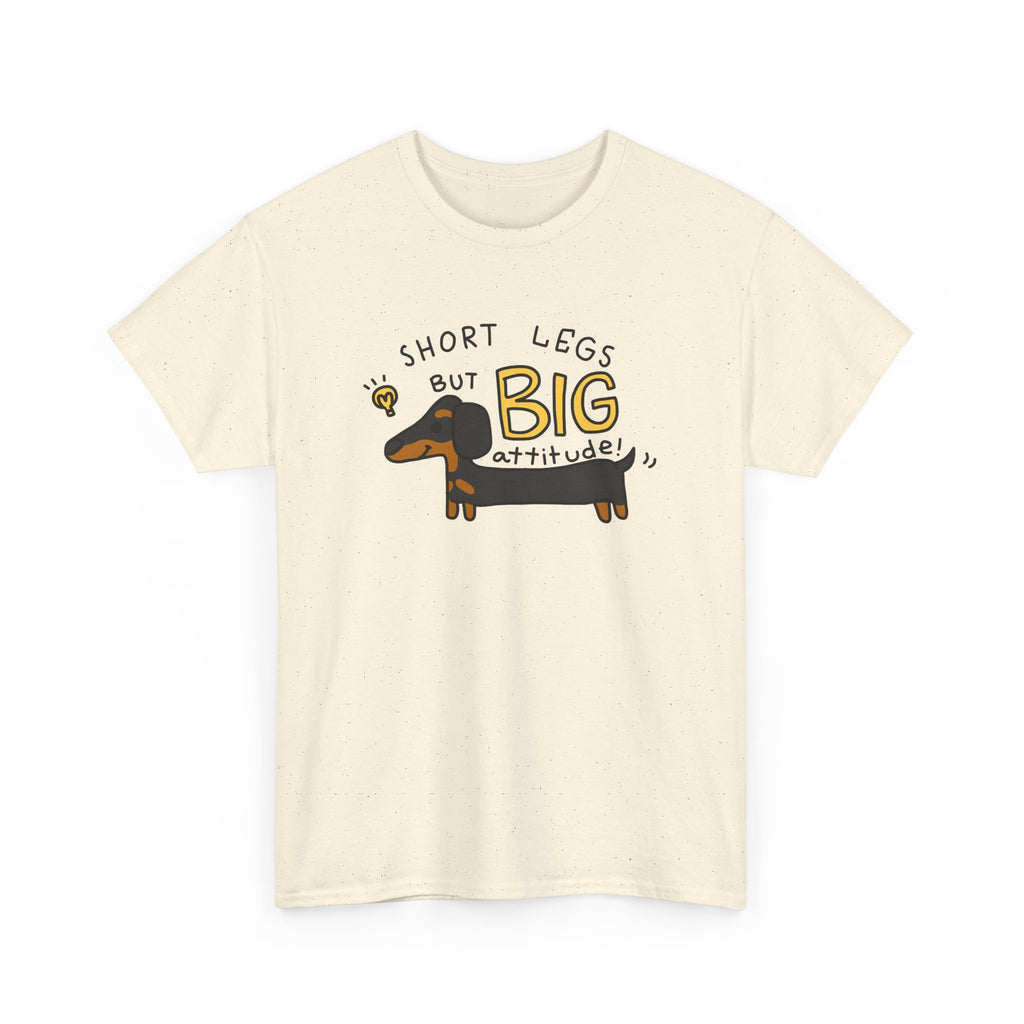 Dachshund T Shirt Short Legs Big Attitude Funny Dog Lover Tee Cute Wiener Dog Shirt Gift for Dog Moms