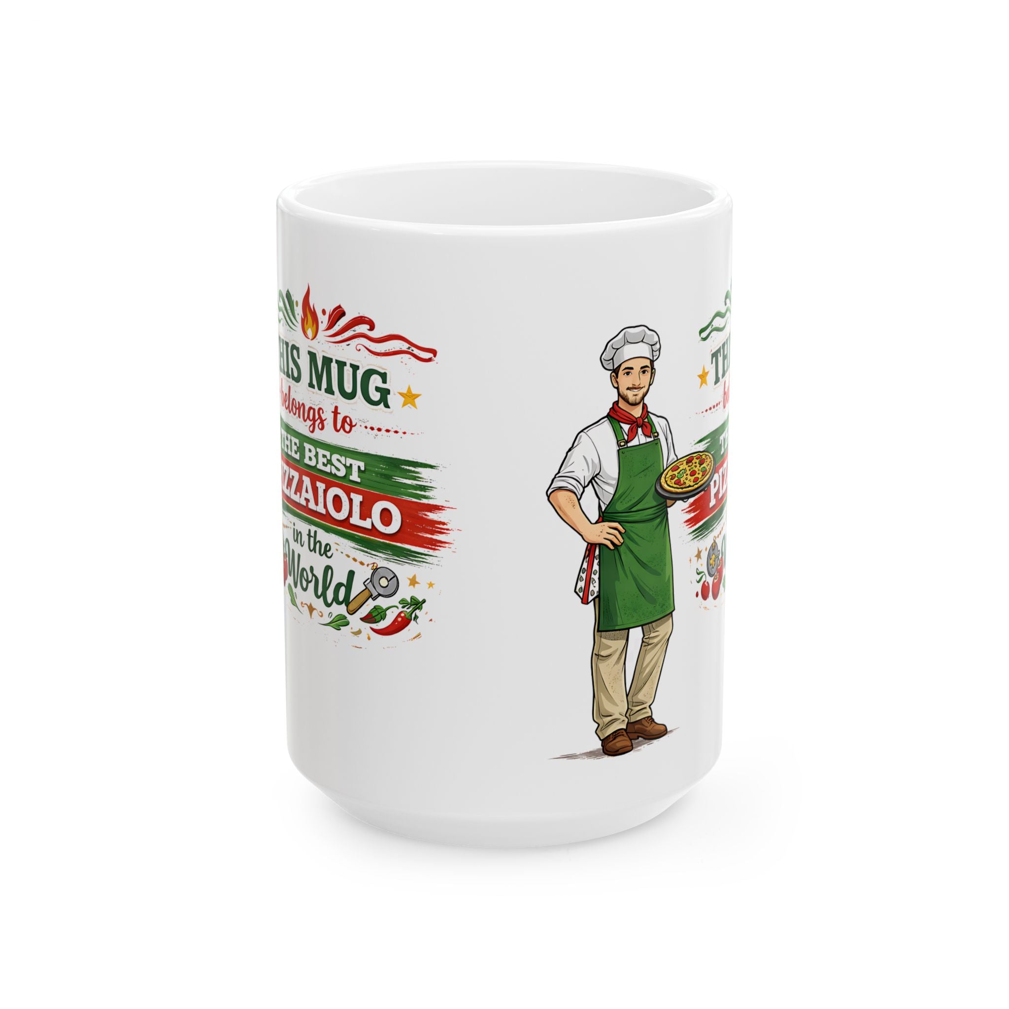 Best Pizzaiolo Mug This Mug Belongs To The Best Pizza Maker in the World, Italian Chef Coffee Mug Gift