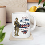 Best Soldier Mug  This Mug Belongs To The Best Soldier in the USA, Military Gift Coffee Mug, Veteran Cup