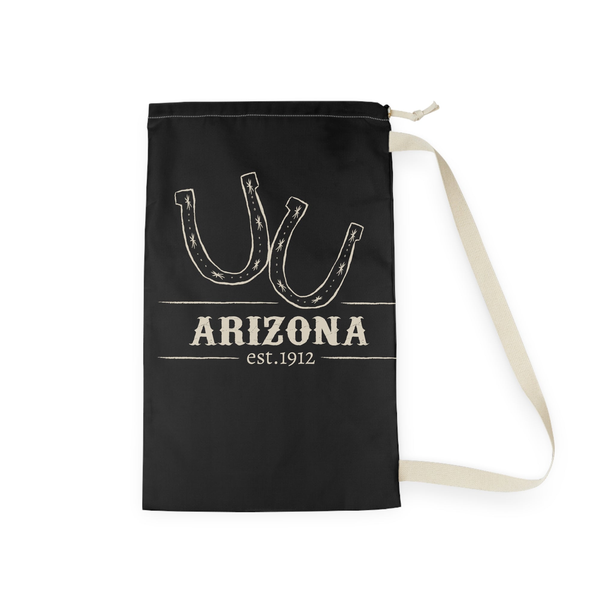 Arizona Horseshoes Laundry Bag | State Pride, Vintage Western Design
