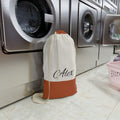 Personalized Name Laundry Bag, Canvas Laundry Sack | Monogram Laundry Bag