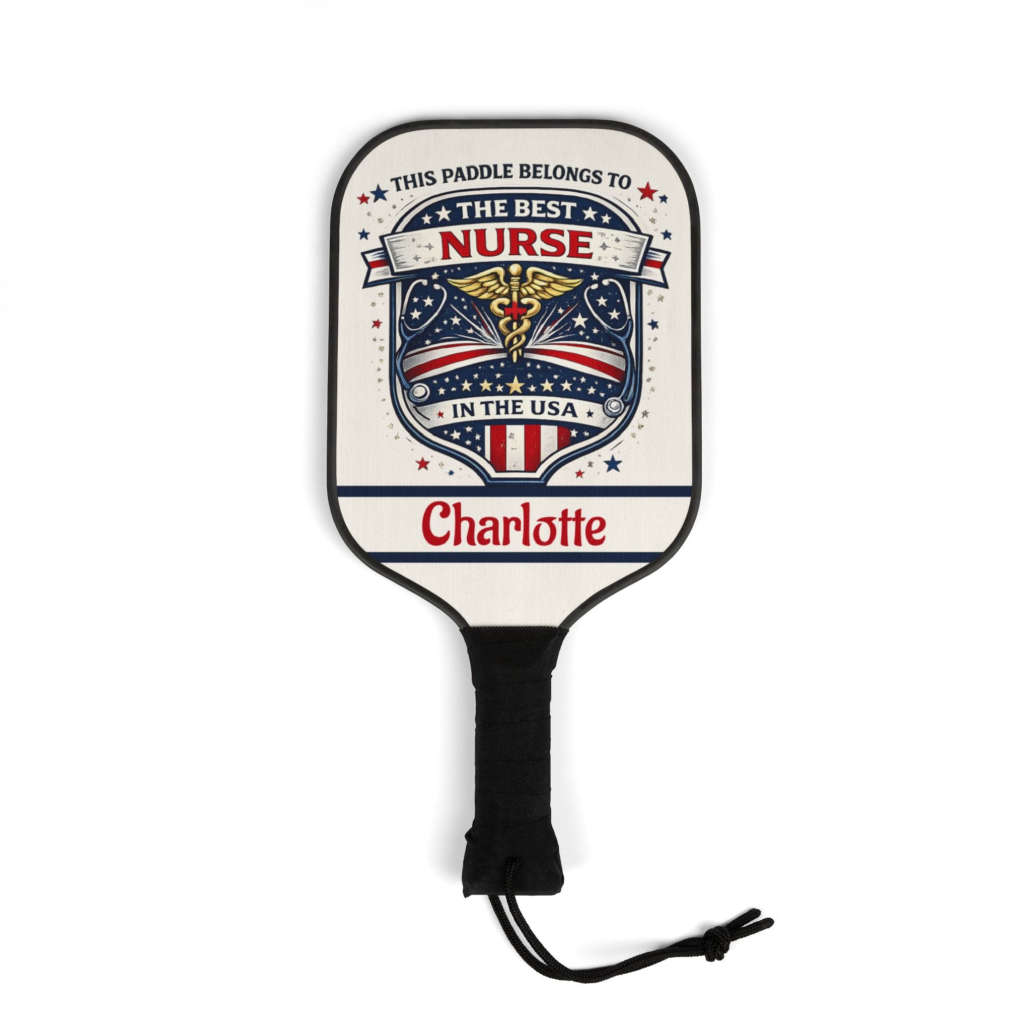 Personalized Nurse Pickleball Paddle Set | Custom Name Gift for Nurse | Best Nurse in the USA Pickleball Gift