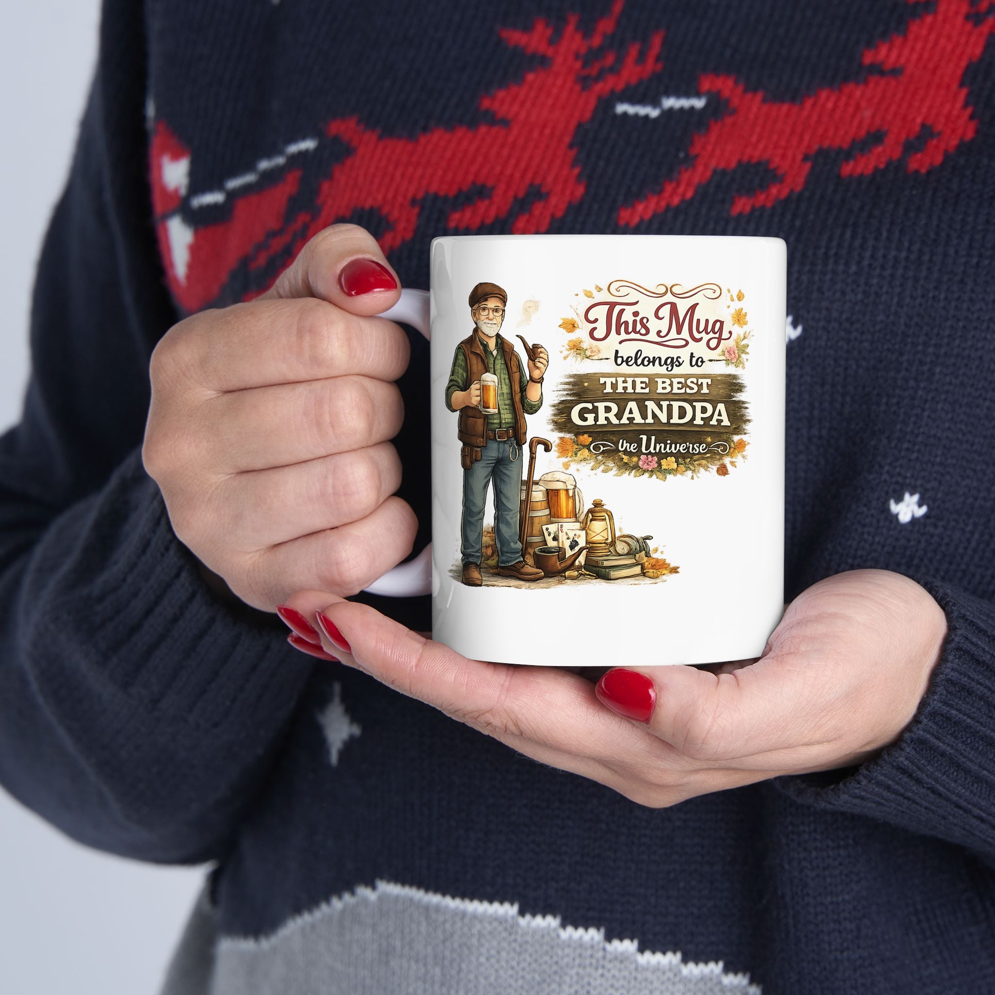 Best Grandpa Mug This Mug Belongs To The Best Grandpa in the Universe, Grandpa Coffee Mug Gift