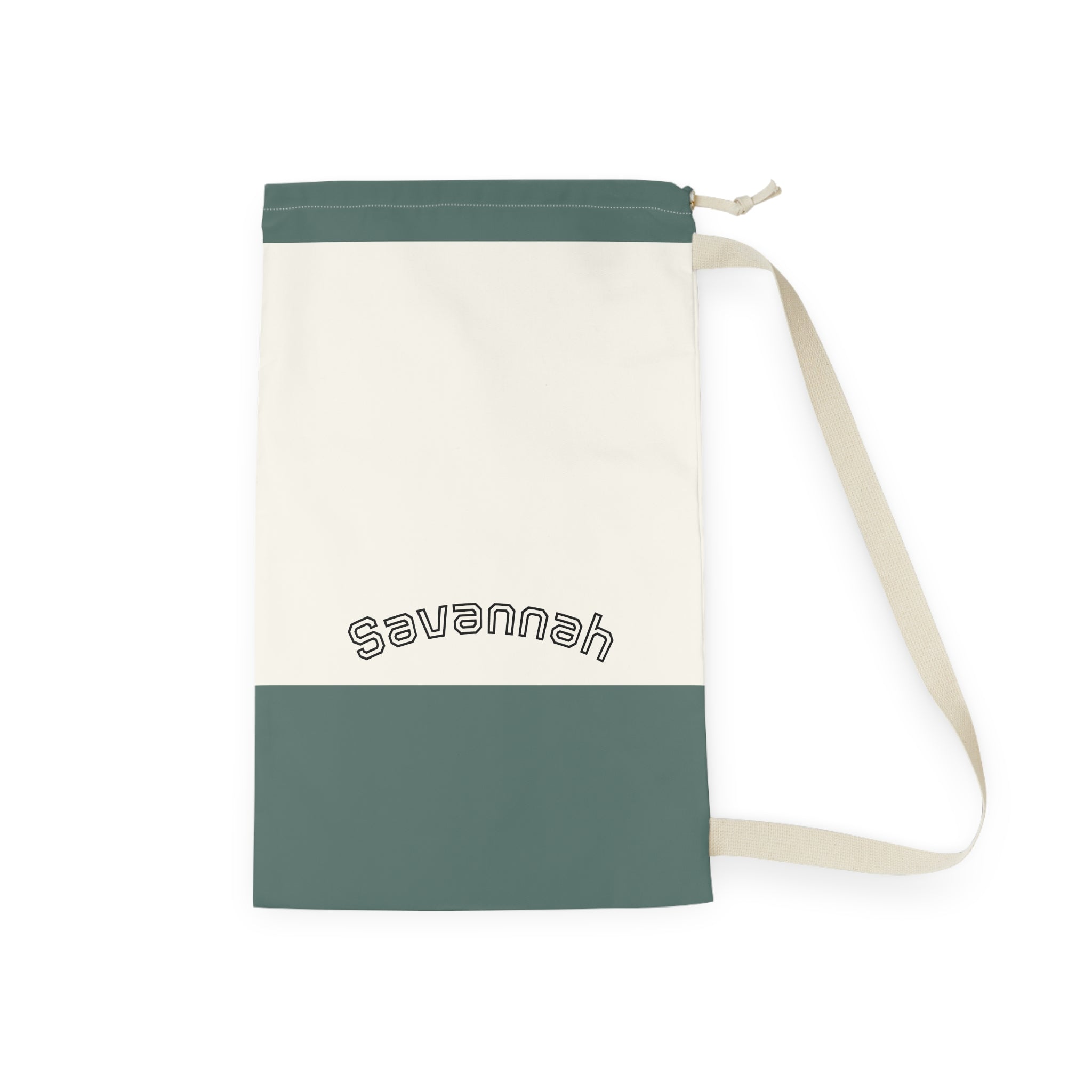 Personalized Laundry Bag | Custom Canvas Drawstring Laundry Bag | Large Reusable Laundry Sack