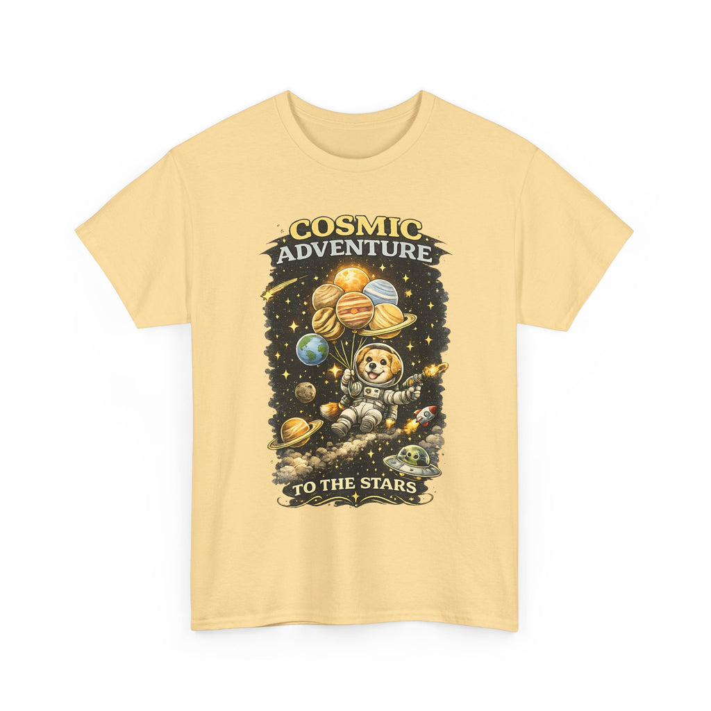 Cosmic Adventure Space Dog Shirt  Cute Astronaut Dog T Shirt, Galaxy Planet Graphic Tee, Space Lover Gift
