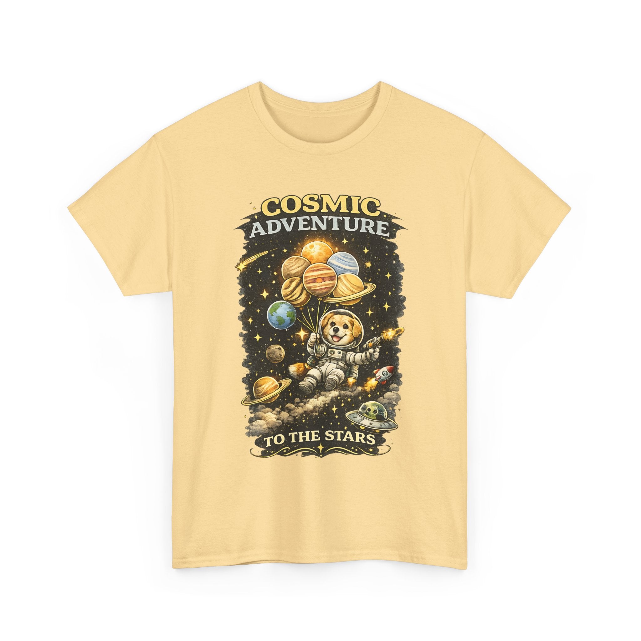 Cosmic Adventure Space Dog Shirt  Cute Astronaut Dog T Shirt, Galaxy Planet Graphic Tee, Space Lover Gift